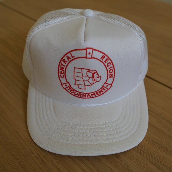Vintage Snapback Cap // 90s Little League Baseball Central Region Tournament Hat - Picture 1 of 6